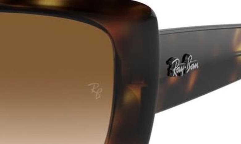 Shop Ray Ban Ray-ban 55mm Polarized Pillow Sunglasses In Dark Havana