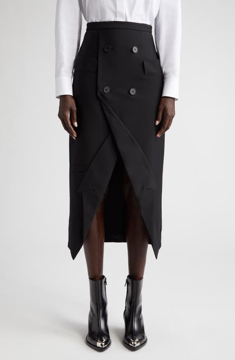 Black Knitted Merino Wool Tube Skirt, WHISTLES