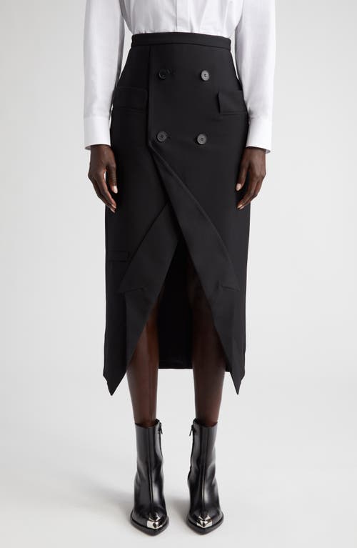 Alexander McQueen Upside Down Tuxedo Skirt in Black at Nordstrom, Size 6 Us