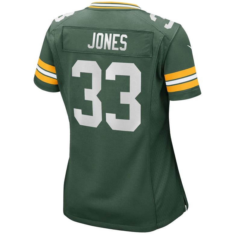 Nike Men's Green Bay Packers Aaron Jones #33 Green Game Jersey