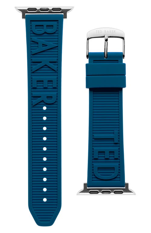 Ted Baker London Embossed Silicone Apple Watch® Watchband in Blue
