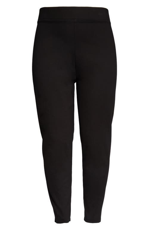 Shop Vince Camuto High Waist Ponte Knit Leggings In Rich Black/black