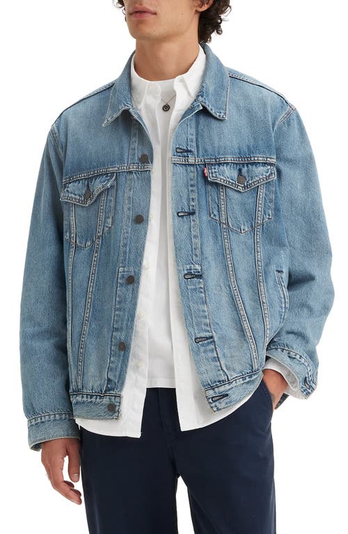 Shop Levi's Relaxed Fit Denim Trucker Jacket In In To The Light