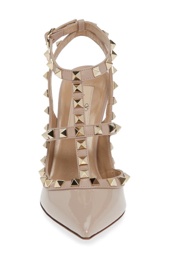 VALENTINO GARAVANI VALENTINO GARAVANI ROCKSTUD T-STRAP POINTED TOE PUMP