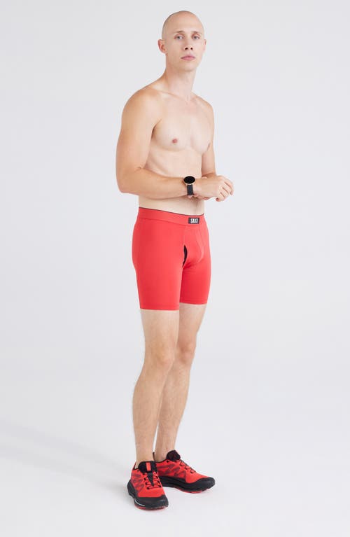 Saxx Assorted 3-pack Slim Fit Multi-sport Mesh Boxer Briefs In Sunset Red/turbulance/black