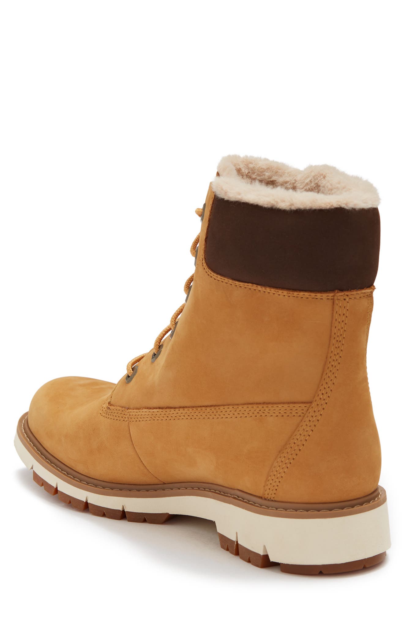 TIMBERLAND Lucia Waterproof Faux Fur Lined Leather Boot | Nordstromrack