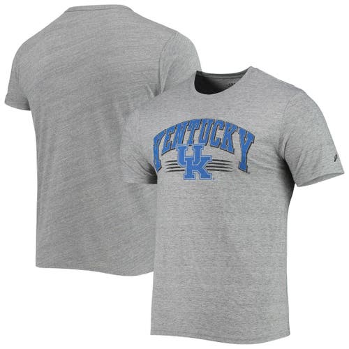 Men's League Collegiate Wear Heathered Gray Kentucky Wildcats Upperclassman Reclaim Recycled Jersey T-Shirt in Heather Gray