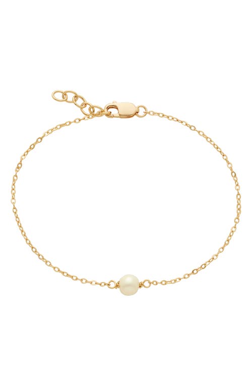 MADE BY MARY Freshwater Pearl Bracelet in Gold at Nordstrom
