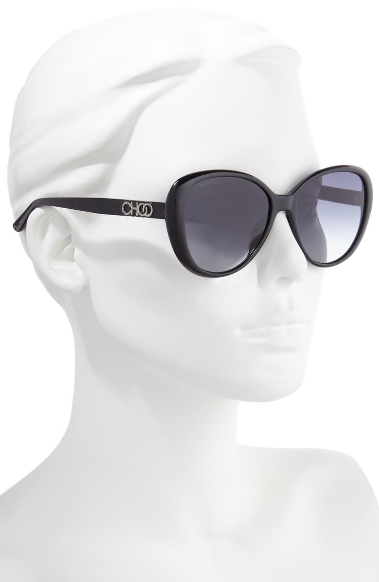 Jimmy Choo Amira 57mm Gradient Cat Eye Sunglasses Nordstromrack