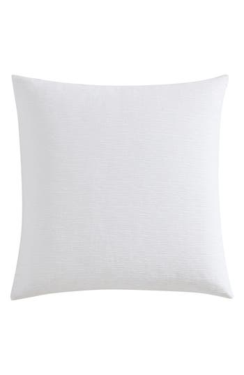 Vera Wang Solid Textured Pleat Euro Sham Set In White