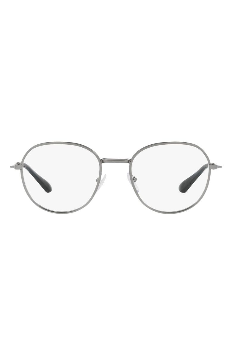 Prada 51mm Round Optical Glasses, Main, color, 