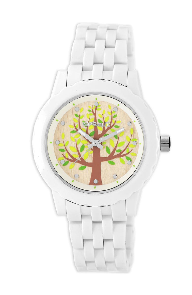 Sprout Watches Tree Dial Bracelet Watch 35mm Nordstrom