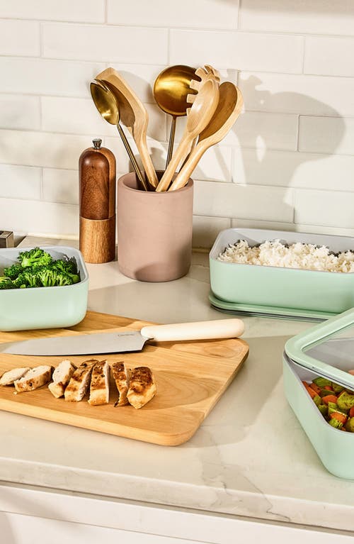 Caraway 5-piece Birch Kitchen Utensil Set In Brown