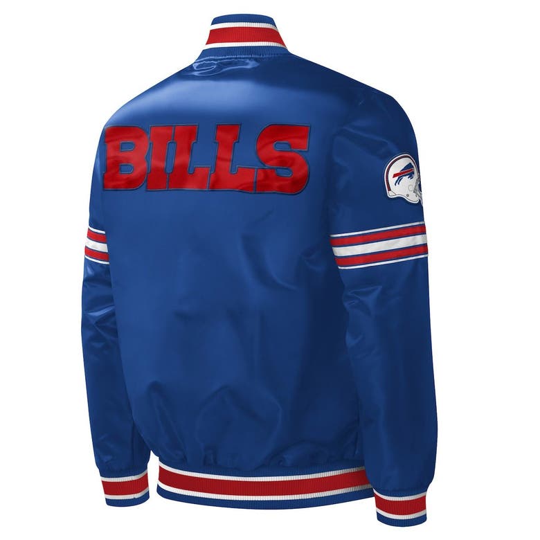 Starter Buffalo Bills Varsity Satin Full-Snap Jacket M / Bills Blue Mens Outerwear