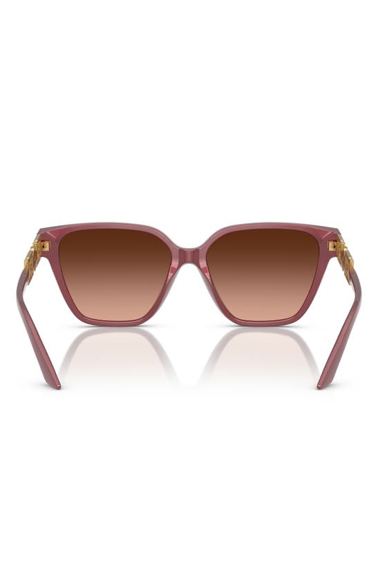 Shop Versace 56mm Gradient Butterfly Sunglasses In Ruby