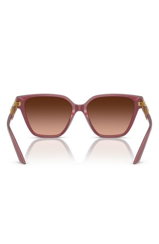 Versace 56mm Gradient Butterfly Sunglasses In Ruby