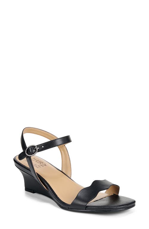 UPC 727689001158 product image for Naturalizer Lacey Ankle Strap Wedge Sandal in Black at Nordstrom, Size 10 | upcitemdb.com