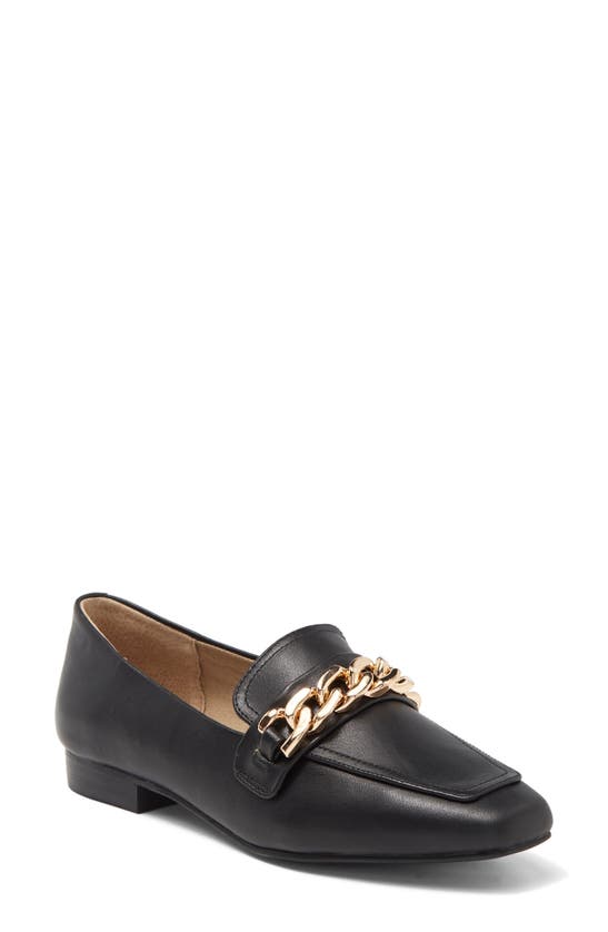 Steve Madden Rilynn Chain Loafer In Black Leather | ModeSens