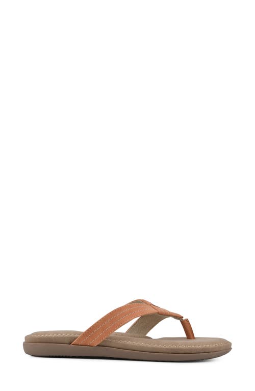 Cliffs By White Mountain Fateful Flip Flop In Orange/nubuck