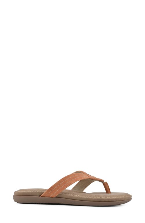 Shop Cliffs By White Mountain Fateful Flip Flop In Orange/nubuck