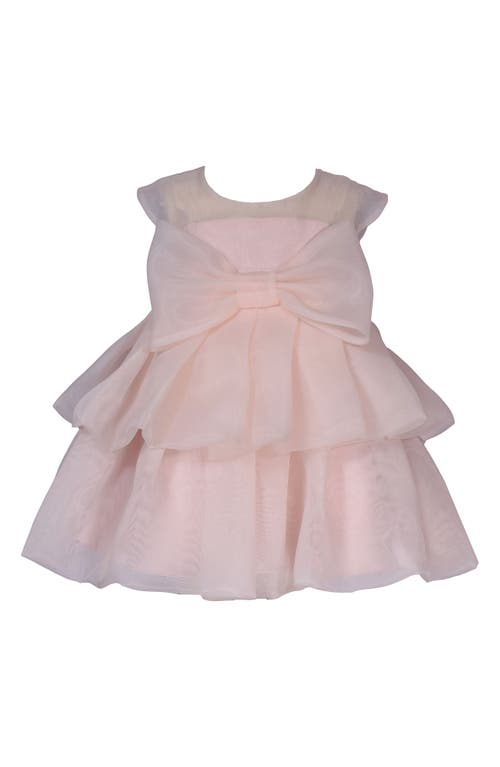 Shop Iris & Ivy Bow Organza Dress In Blush