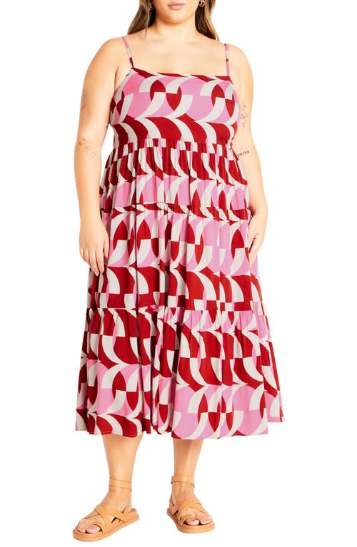 City Chic Mystic Midi Sundress In Mystic