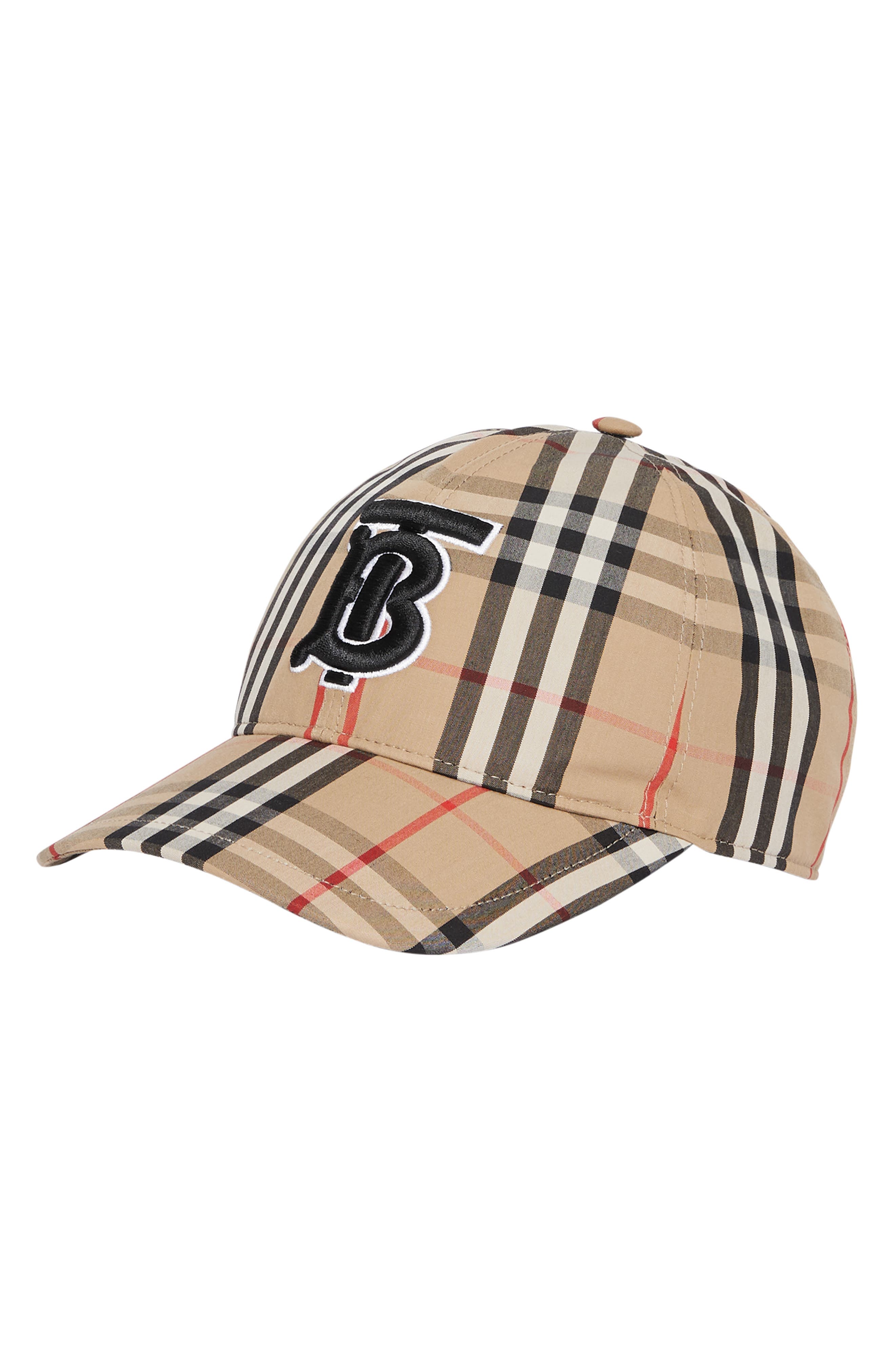 vintage check baseball cap