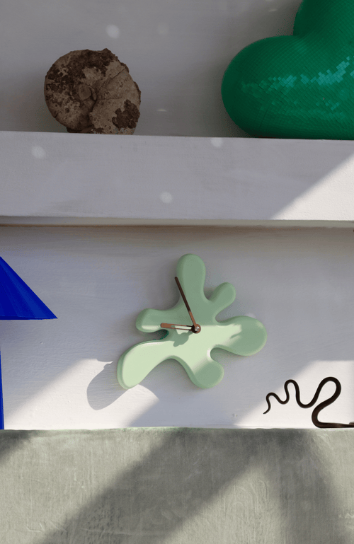 Shop Sofiest Designs Splat Clock Kit In Tea Green