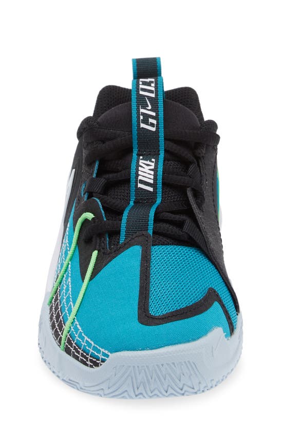 Shop Nike Kids' G.t. Cut 3 Basketball Shoe In Black/ White/ Aquamarine/ Blue
