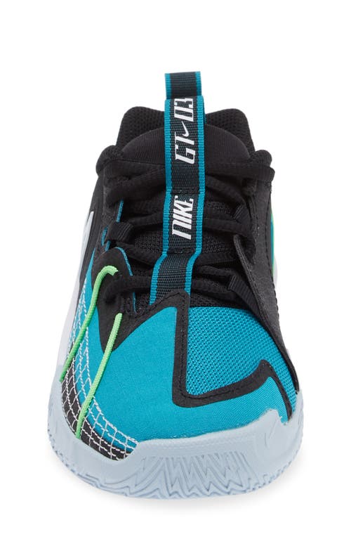 Shop Nike Kids' G.t. Cut 3 Basketball Shoe In Black/white/aquamarine