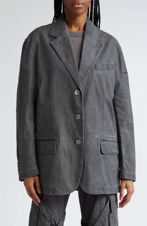 Acne Studios Juylie Cotton Canvas Blazer Black at Nordstrom, Us