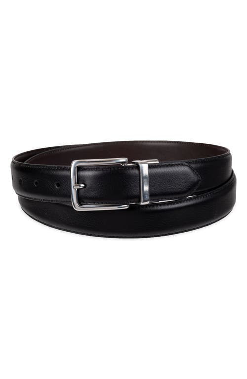 Cole Haan Reversible Feather Edge Leather Belt In Black/brown