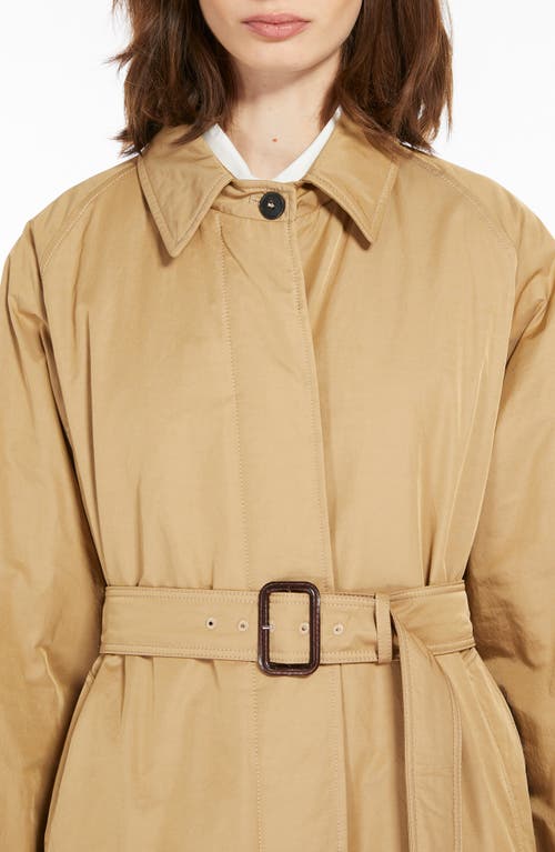 Shop Max Mara Weekend  Trafoi Reversible Water Repellent Trench Coat In Beige