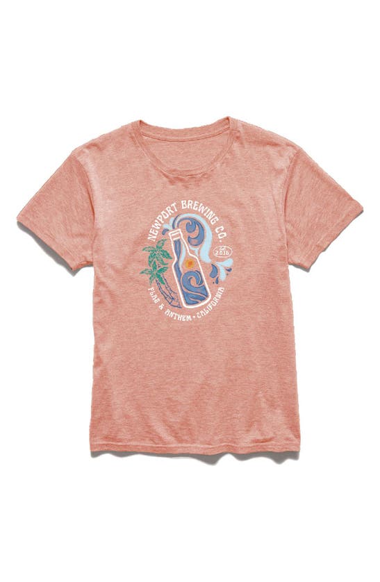 Flag And Anthem Tropics Brew Short Sleeve T-shirt In Coral