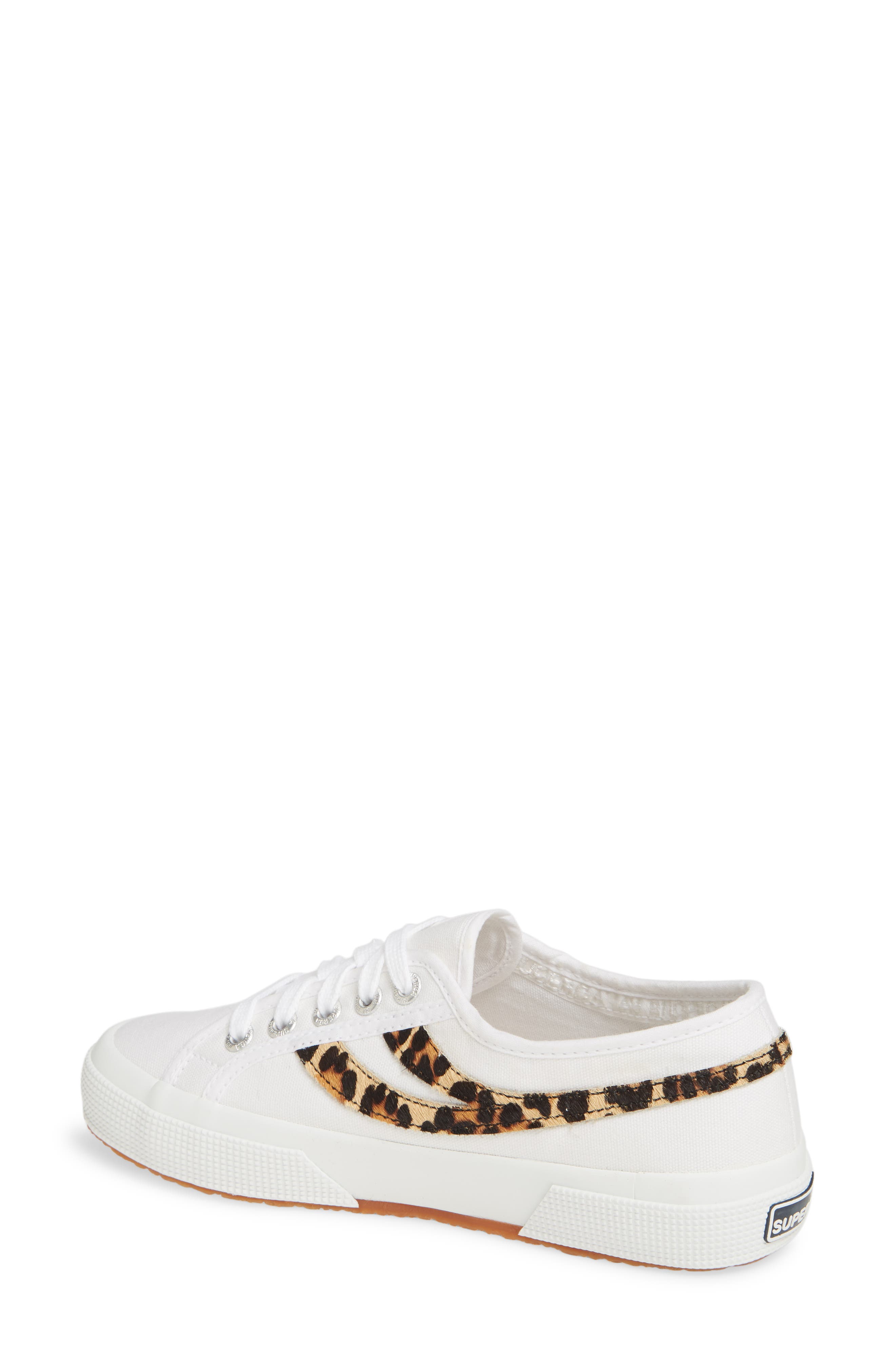 superga leopard haircalf slip on sneakers