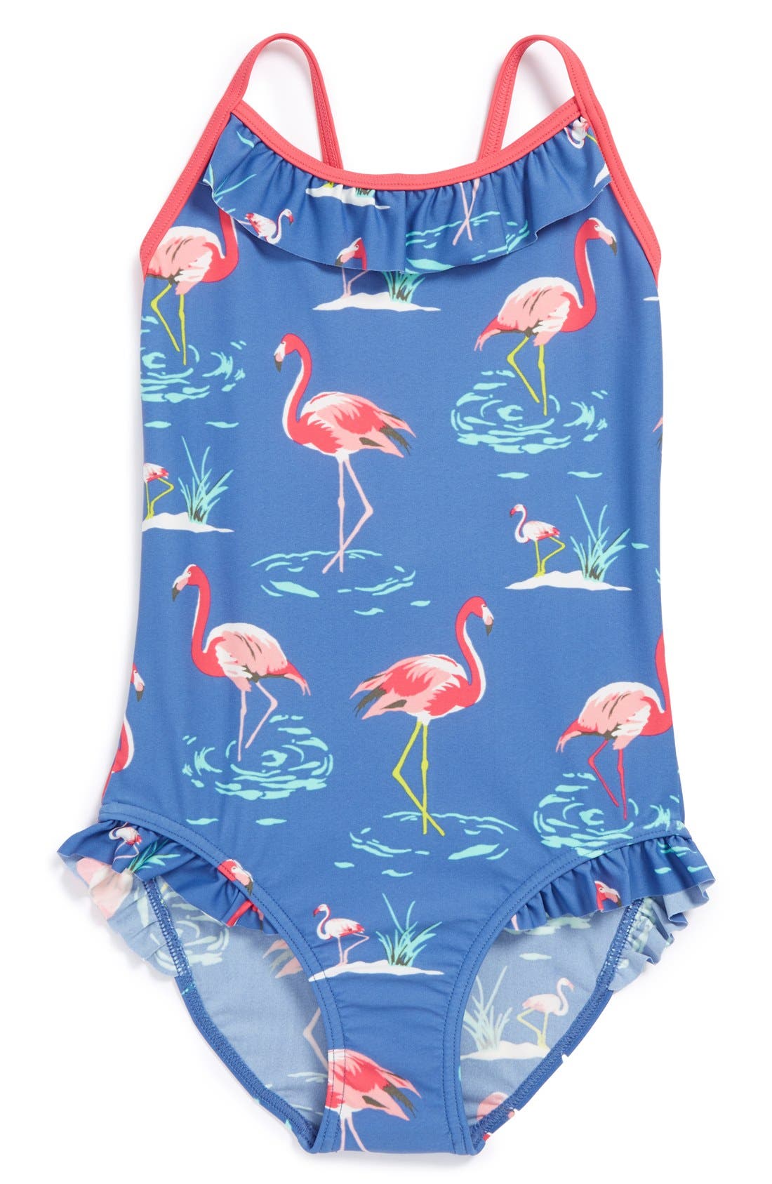 Mini Boden 'Pretty' OnePiece Swimsuit (Toddler Girls, Little Girls