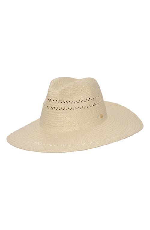 Openwork Straw Sun Hat in Natural
