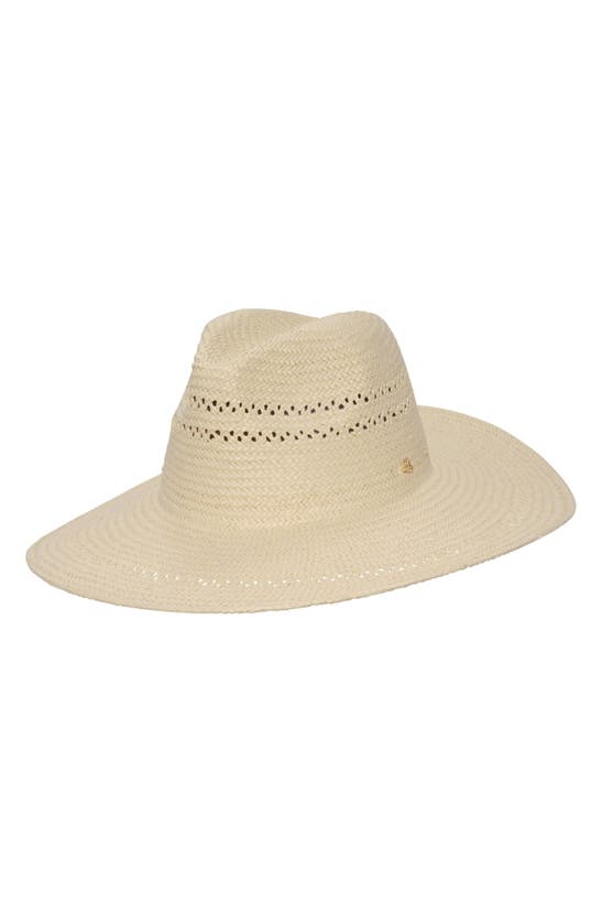 Shop Lauren Ralph Lauren Openwork Straw Sun Hat In Natural