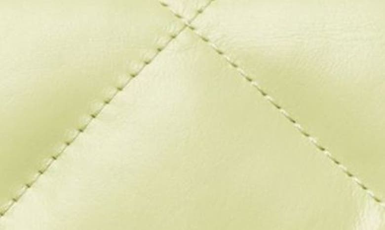 Shop Tory Burch Kira Mini Diamond Quilted Leather Crossbody Bag In Fresh Pear