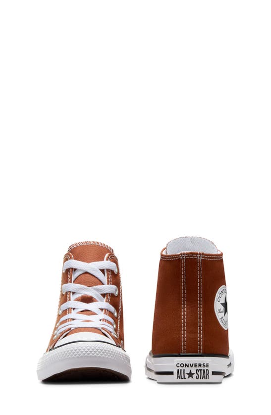 Shop Converse Kids' Chuck Taylor® All Star® High Top Sneaker In Cedar Bark/ White/ Black