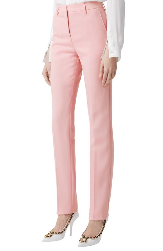 BURBERRY AIMIE STRAIGHT LEG WOOL TROUSERS
