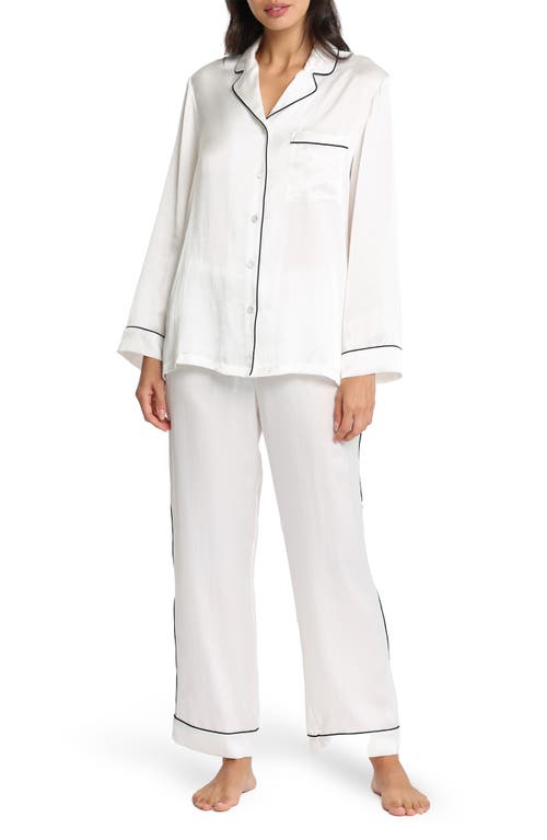 Papinelle Silk Pajamas in Ivory