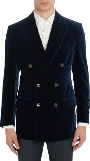 Atticus Double Breasted Velveteen Cocktail Jacket