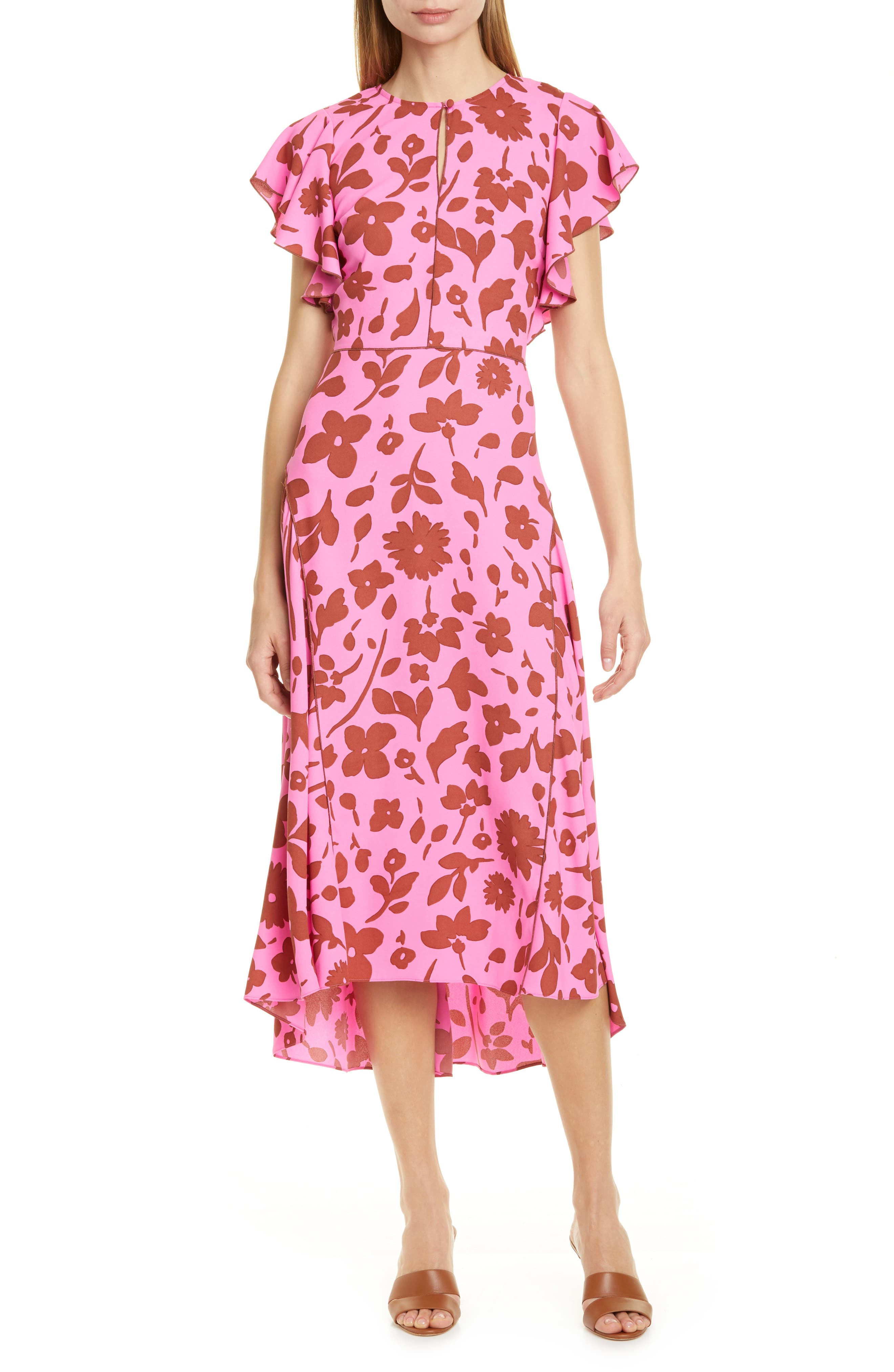 Kate Spade New York Splash Midi Dress, Pink