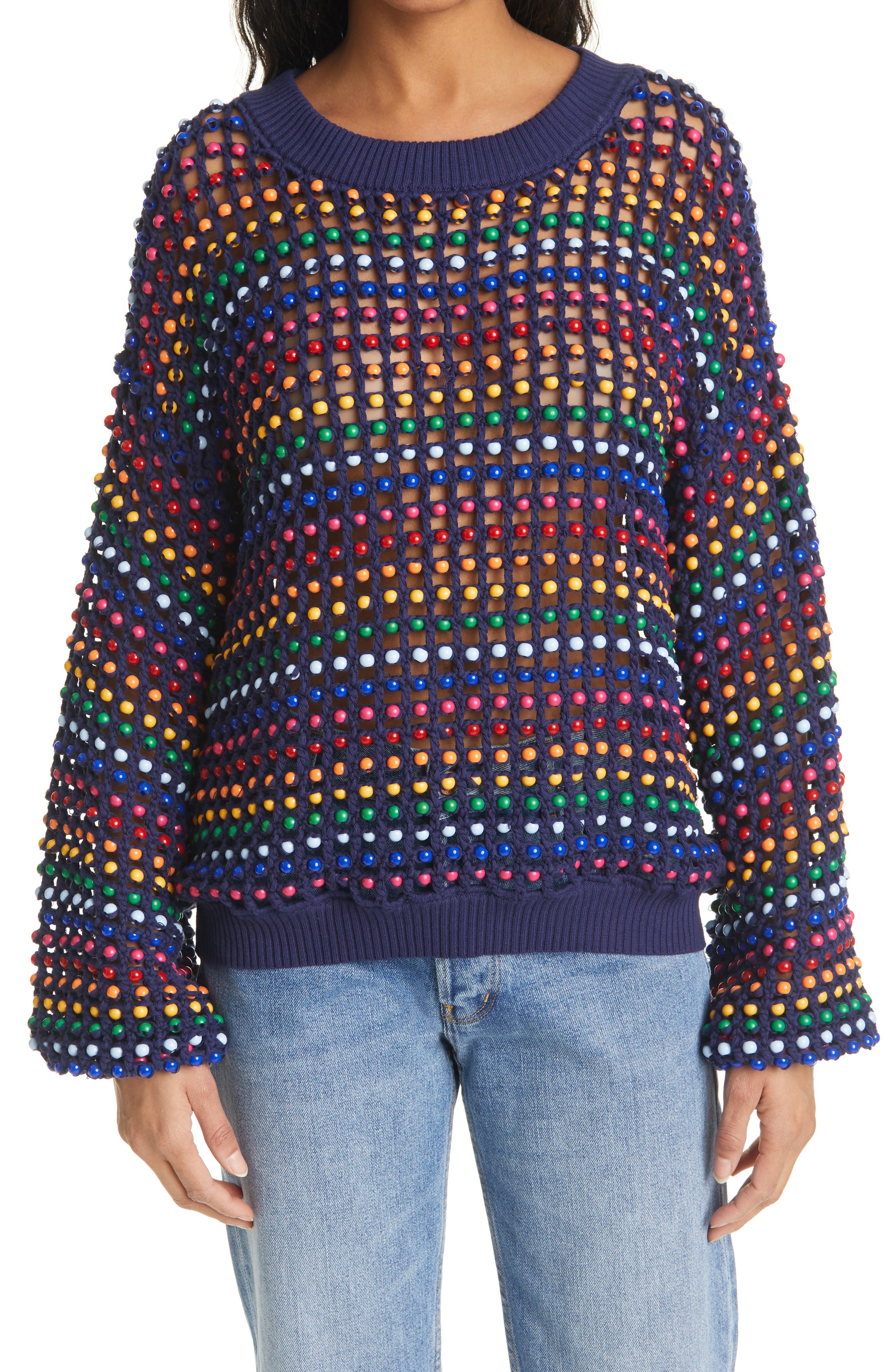 beaded sweater