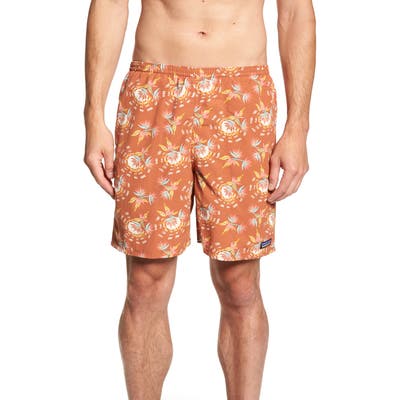 Patagonia Baggies 7-Inch Swim Trunks, Orange