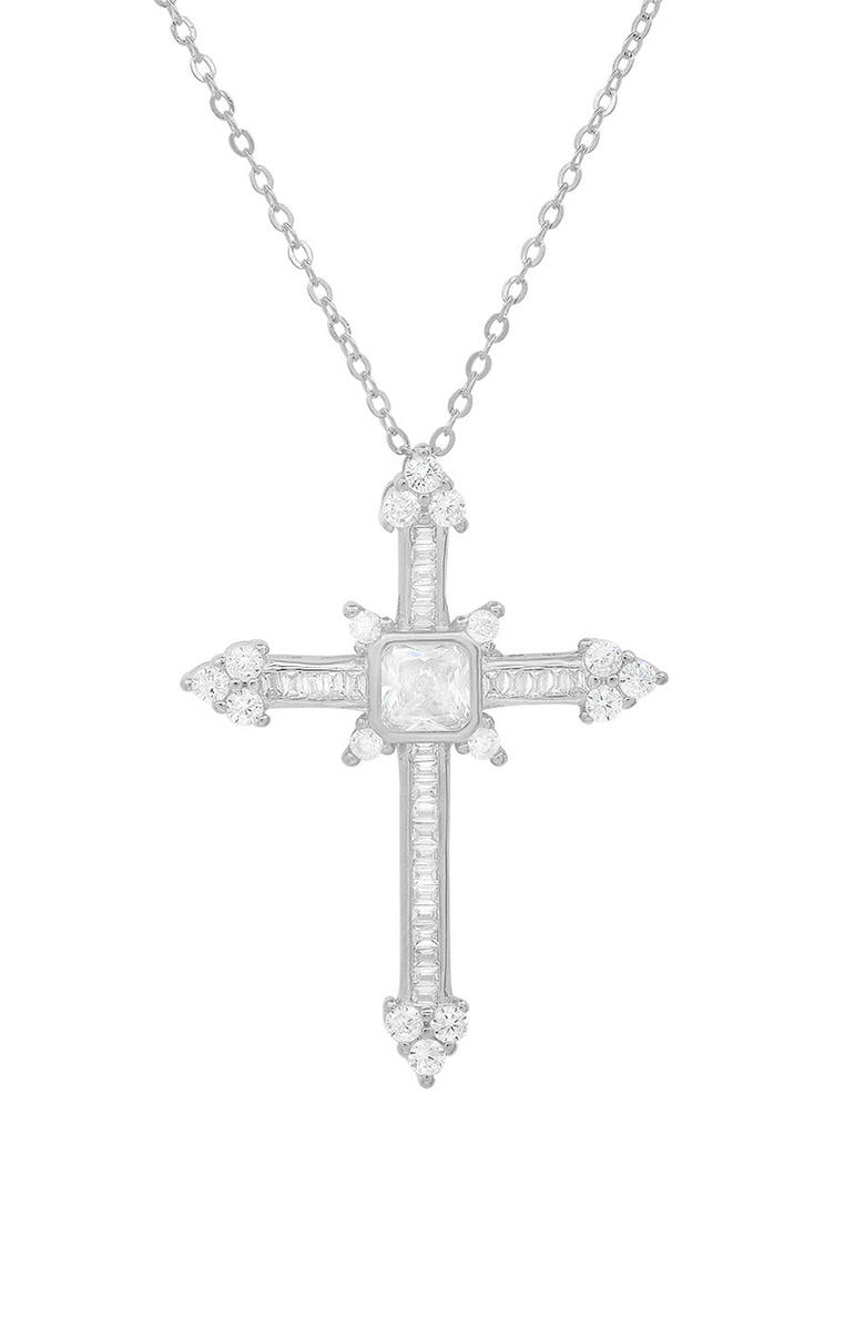 Queen Jewels CZ Cross Pendant Necklace Nordstromrack