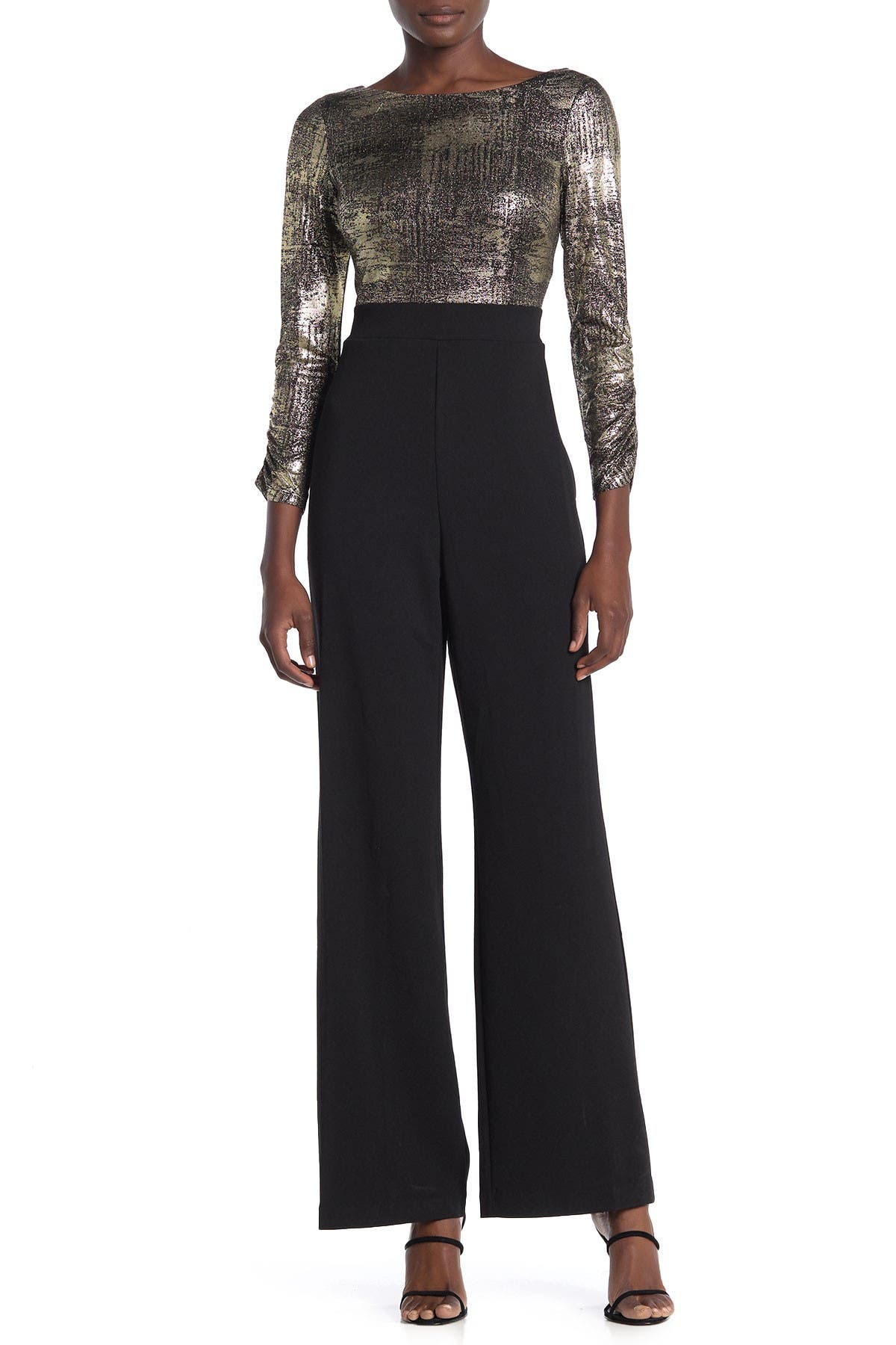 vince camuto lace trim jumpsuit