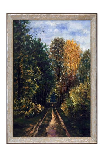 Art Wooded Path With Silver Luna Frame 28 X 40 Hautelook - 40 By 28 Picture Frame Art Wooded Path With Silver Luna Frame 28 X 40 Hautelook - 40 By 28 Picture Frame