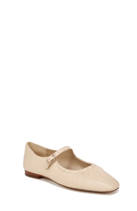 Women's Beige Mary Jane Flats | Nordstrom